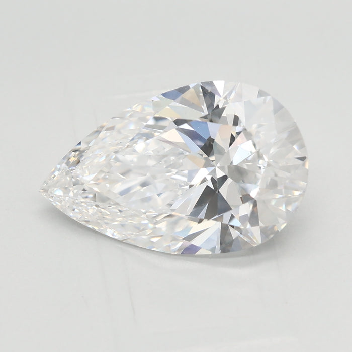 Loose 2.52 Carat D VVS2 IGI Certified Lab Grown Pear Diamonds