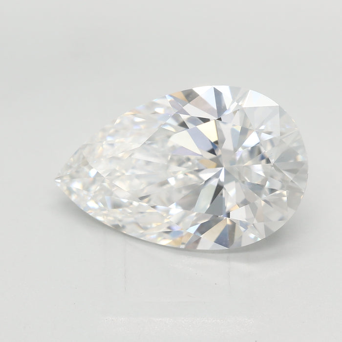 Loose 4.09 Carat E VVS2 IGI Certified Lab Grown Pear Diamonds