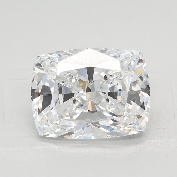 Loose 2.55 Carat D VVS2 IGI Certified Lab Grown Cushion Diamonds