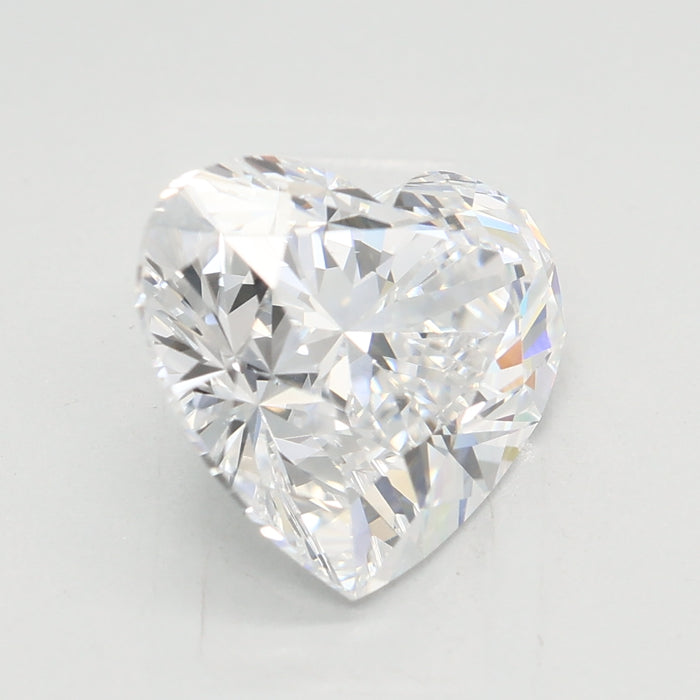 Loose 3.04 Carat D FL IGI Certified Lab Grown Heart Diamonds