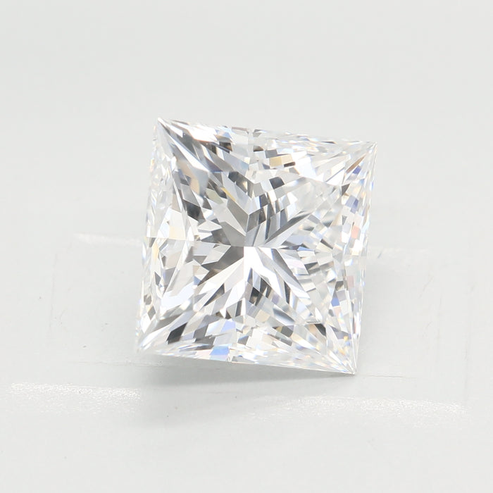 Loose 3.54 Carat D VVS1 IGI Certified Lab Grown Princess Diamonds