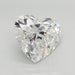 Loose 5.09 Carat E VVS2 IGI Certified Lab Grown Heart Diamonds