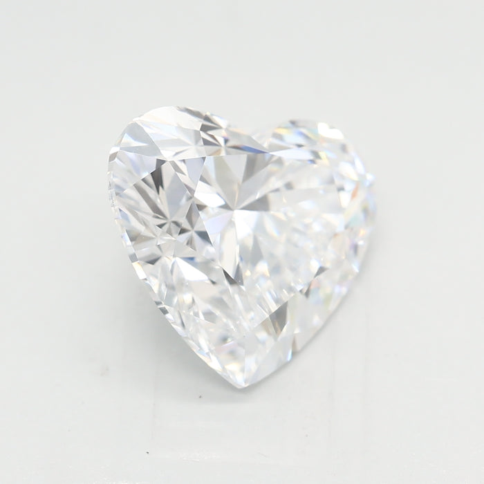 Loose 3.07 Carat D FL IGI Certified Lab Grown Heart Diamonds