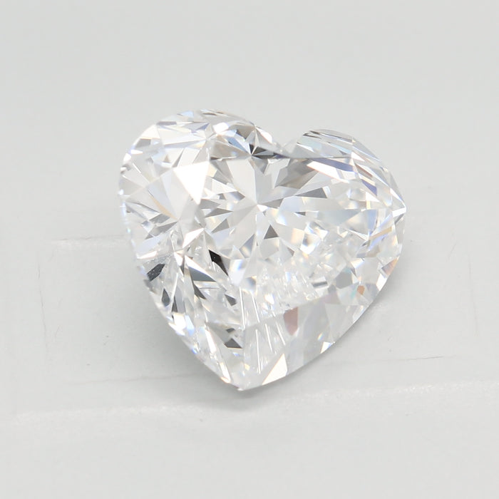 Loose 3.01 Carat D VVS1 IGI Certified Lab Grown Heart Diamonds