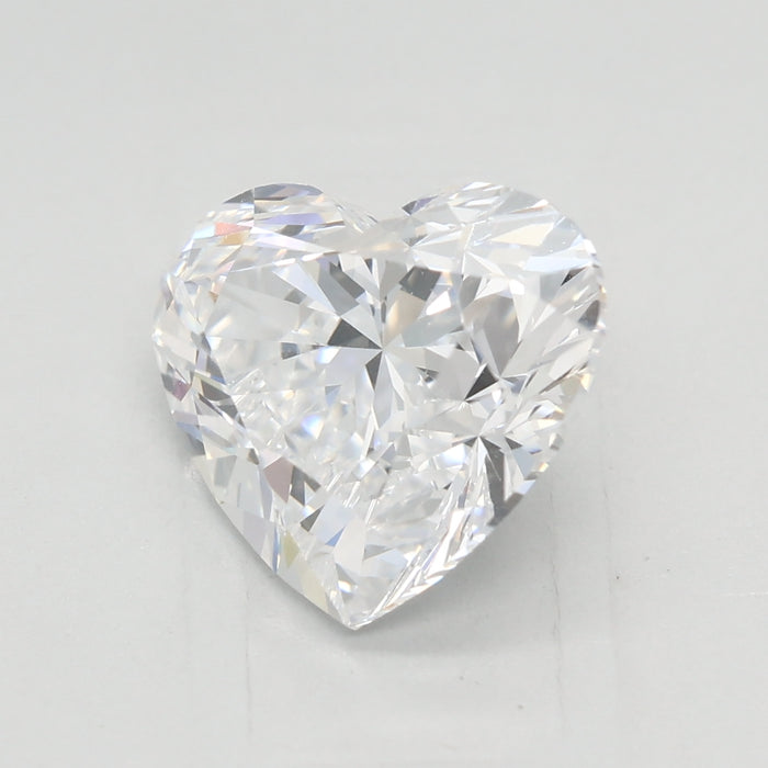 Loose 2.51 Carat D VVS2 IGI Certified Lab Grown Heart Diamonds