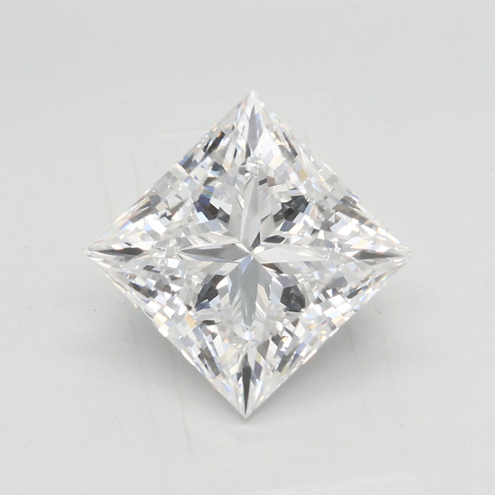 Loose 2.56 Carat D VVS1 IGI Certified Lab Grown Princess Diamonds