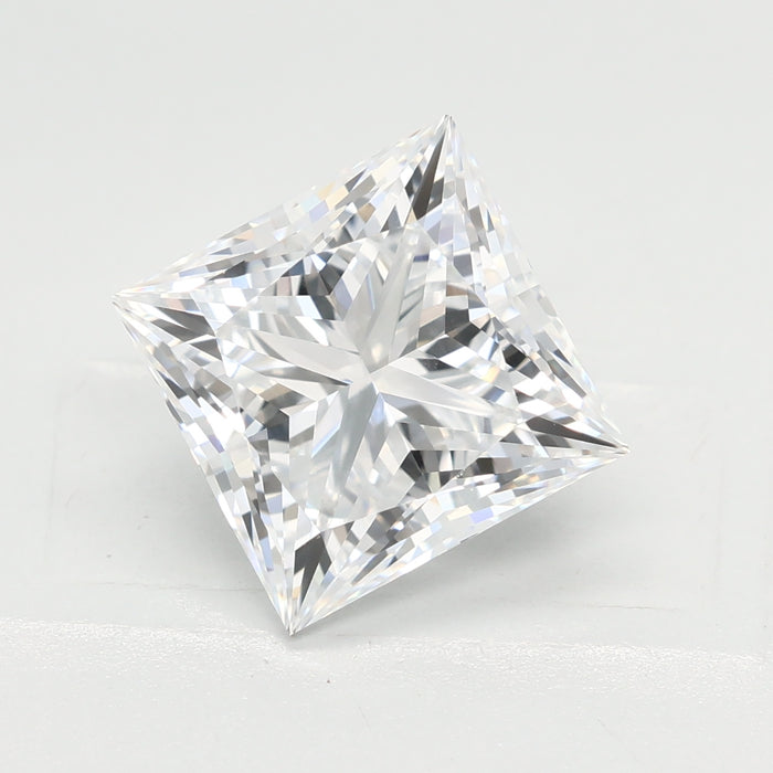 Loose 3.06 Carat D VVS2 IGI Certified Lab Grown Princess Diamonds