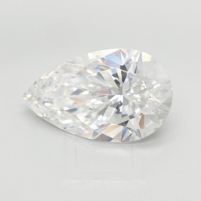 Loose 5.1 Carat E VVS2 IGI Certified Lab Grown Pear Diamonds