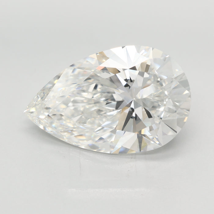 Loose 7.53 Carat F VVS2 IGI Certified Lab Grown Pear Diamonds