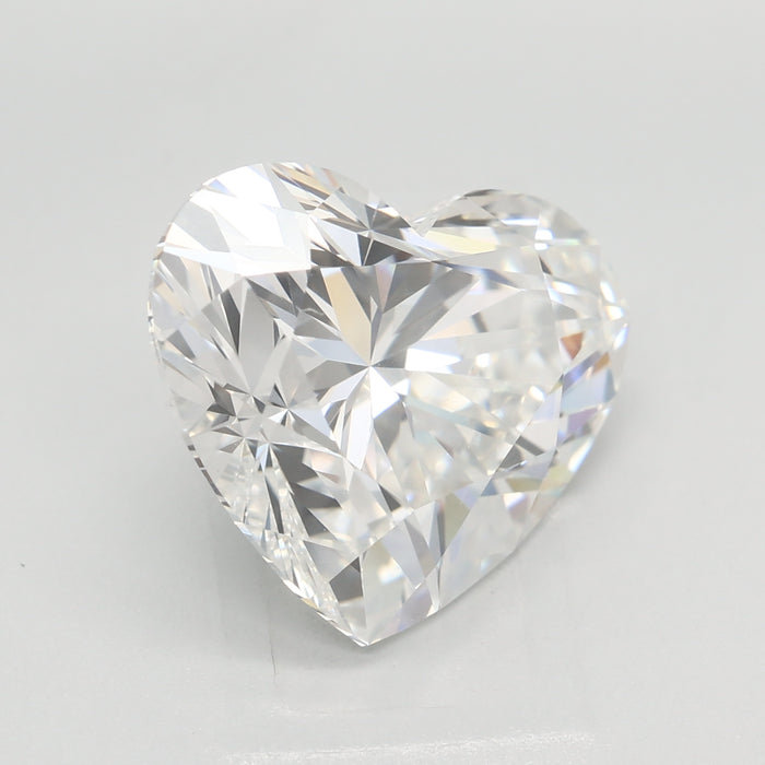 Loose 5.09 Carat F VVS2 IGI Certified Lab Grown Heart Diamonds