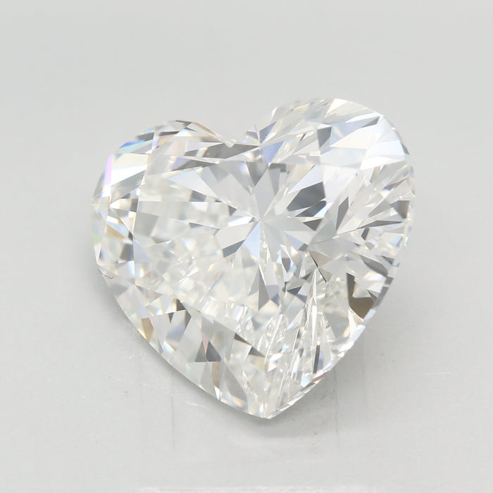 Loose 5.5 Carat F VVS2 IGI Certified Lab Grown Heart Diamonds