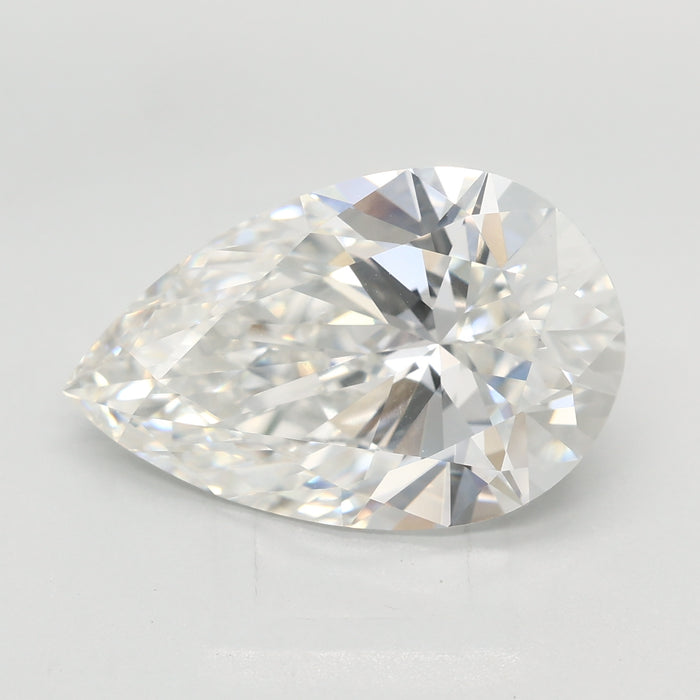 Loose 5.07 Carat F VVS2 IGI Certified Lab Grown Pear Diamonds