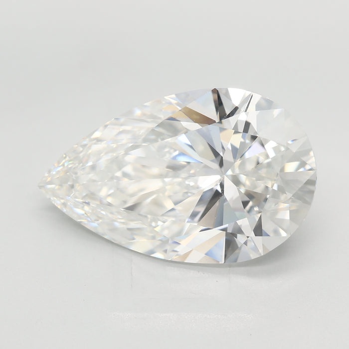 Loose 6.07 Carat F VVS2 IGI Certified Lab Grown Pear Diamonds