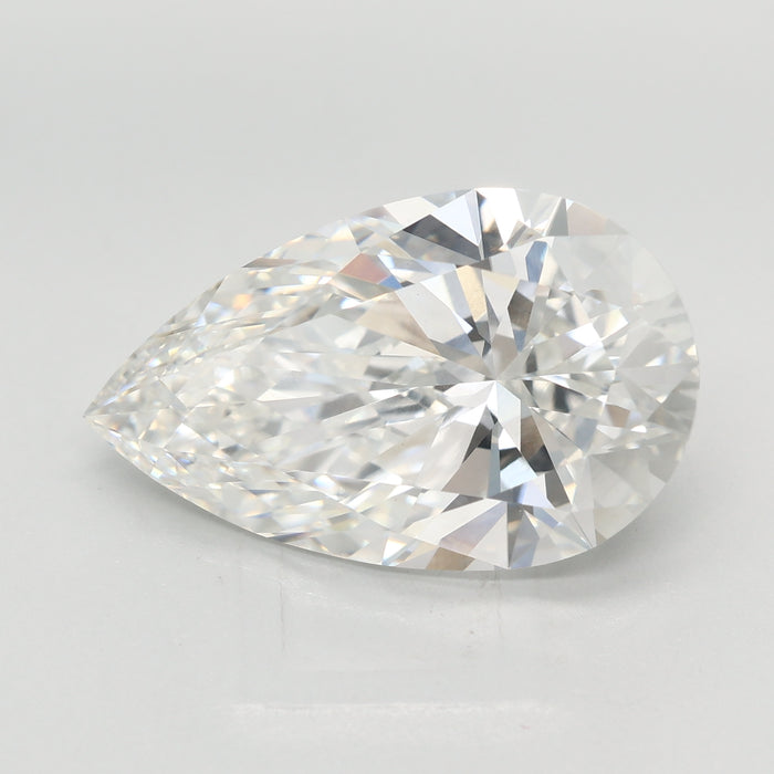 Loose 6.01 Carat F VVS2 IGI Certified Lab Grown Pear Diamonds