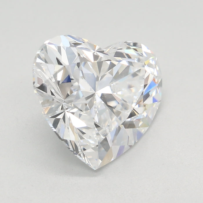 Loose 2.46 Carat D VVS2 IGI Certified Lab Grown Heart Diamonds