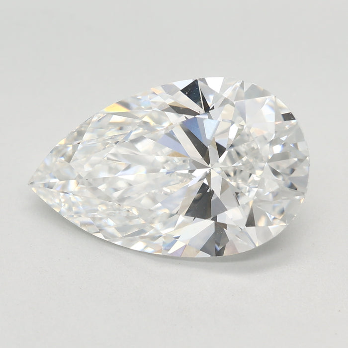 Loose 4.04 Carat E VVS2 IGI Certified Lab Grown Pear Diamonds