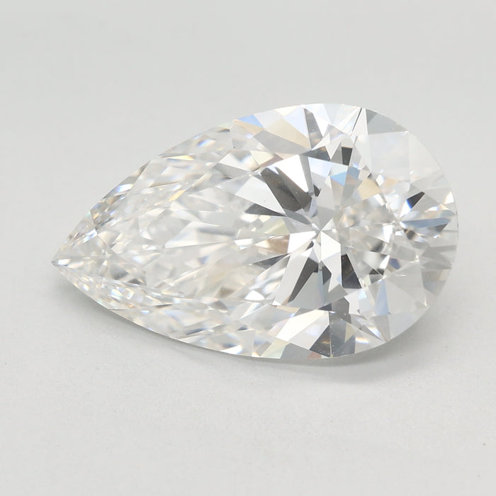 Loose 4.09 Carat F VVS2 IGI Certified Lab Grown Pear Diamonds