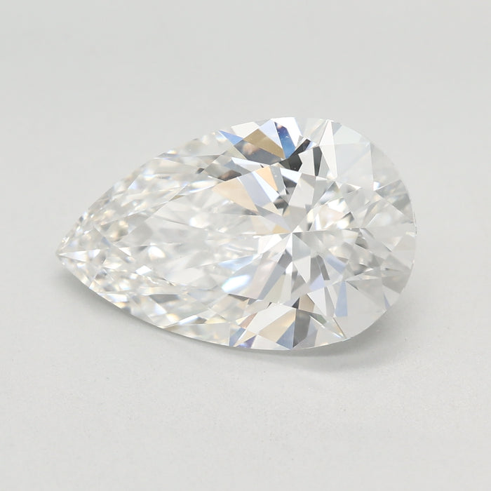 Loose 3.08 Carat F VVS2 IGI Certified Lab Grown Pear Diamonds