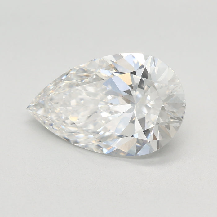 Loose 3.09 Carat F VVS2 IGI Certified Lab Grown Pear Diamonds
