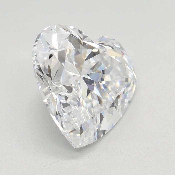 Loose 2.59 Carat D VVS1 IGI Certified Lab Grown Heart Diamonds