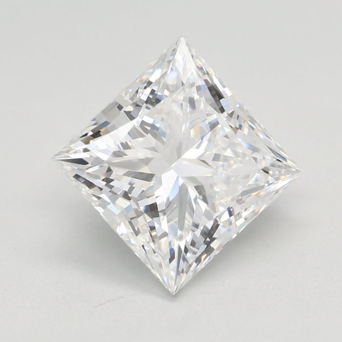 Loose 2.57 Carat D VVS1 IGI Certified Lab Grown Princess Diamonds