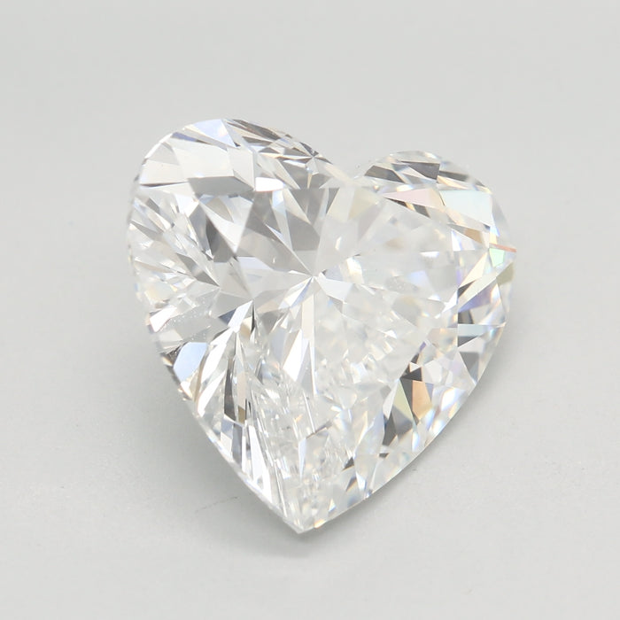 Loose 5.08 Carat E VVS2 IGI Certified Lab Grown Heart Diamonds