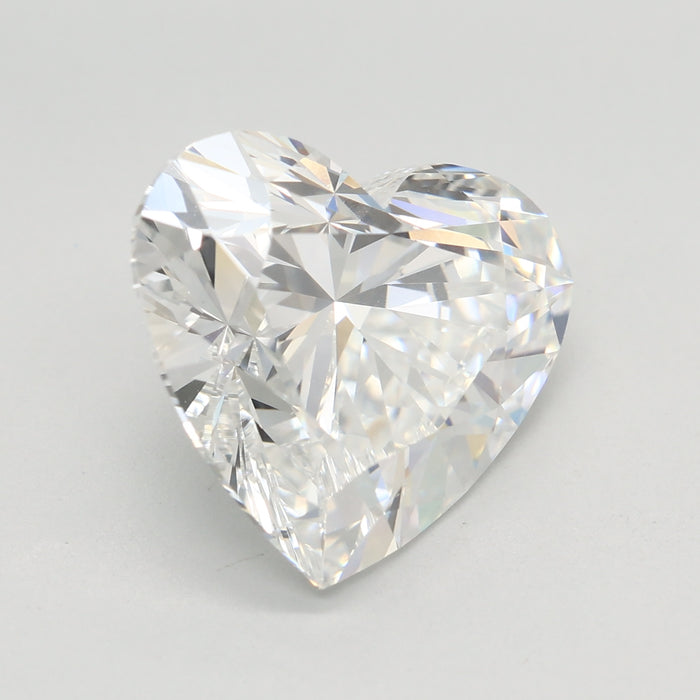 Loose 5.09 Carat E VVS2 IGI Certified Lab Grown Heart Diamonds