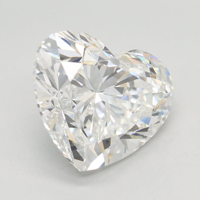 Loose 5.57 Carat E VVS2 IGI Certified Lab Grown Heart Diamonds