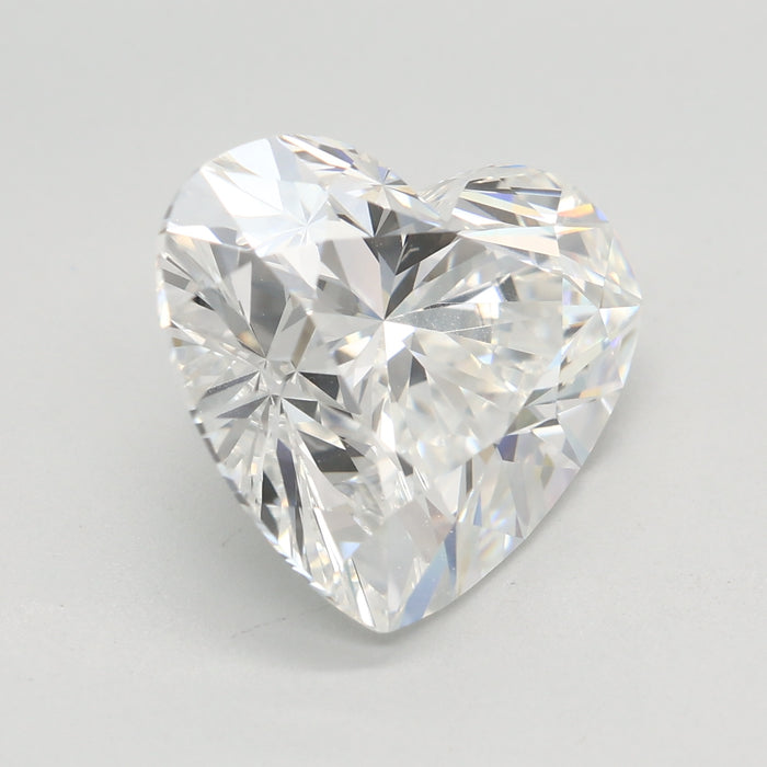 Loose 5.06 Carat E VVS2 IGI Certified Lab Grown Heart Diamonds