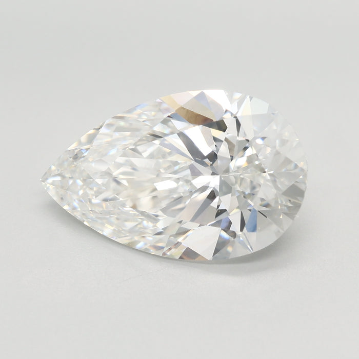 Loose 4.08 Carat F VVS2 IGI Certified Lab Grown Pear Diamonds