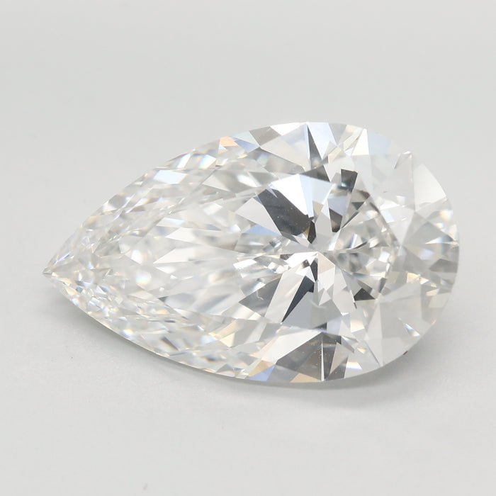 Loose 5.54 Carat F VVS2 IGI Certified Lab Grown Pear Diamonds