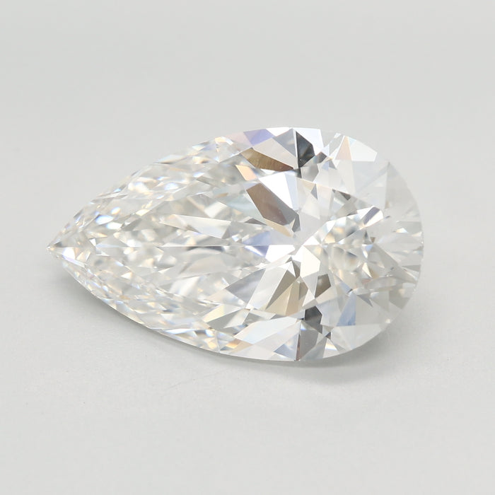 Loose 4.09 Carat F VVS2 IGI Certified Lab Grown Pear Diamonds