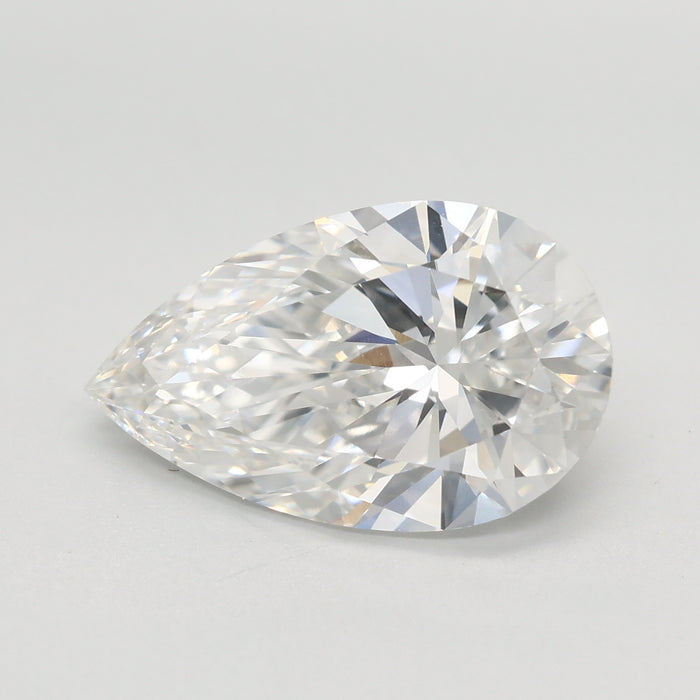 Loose 3.09 Carat E VVS2 IGI Certified Lab Grown Pear Diamonds