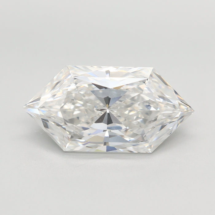 Loose 4.53 Carat F VVS2 IGI Certified Lab Grown Hexagon Diamonds