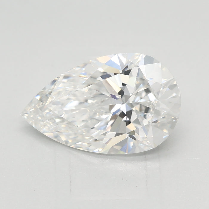Loose 2.6 Carat E VVS2 IGI Certified Lab Grown Pear Diamonds