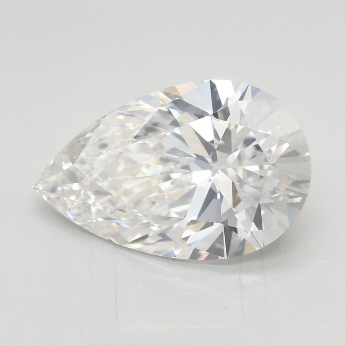Loose 3.08 Carat F VVS2 IGI Certified Lab Grown Pear Diamonds