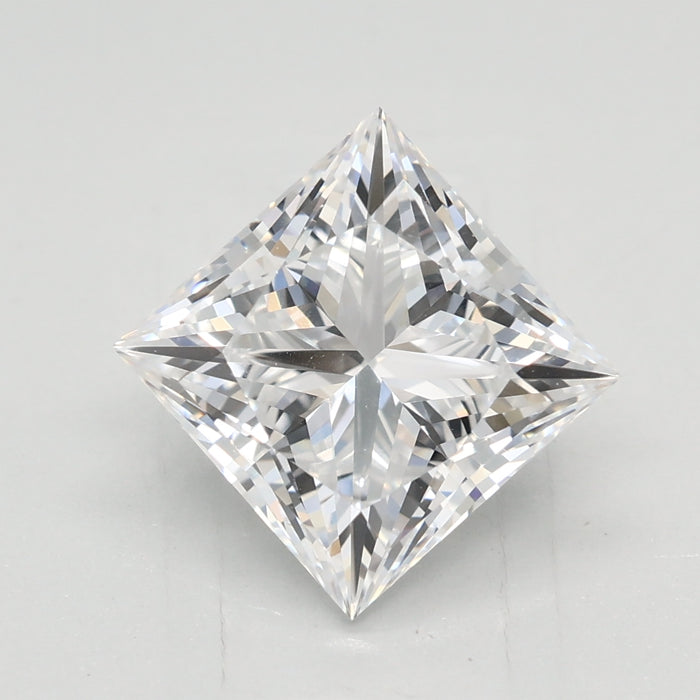 Loose 2.51 Carat D VVS2 IGI Certified Lab Grown Princess Diamonds