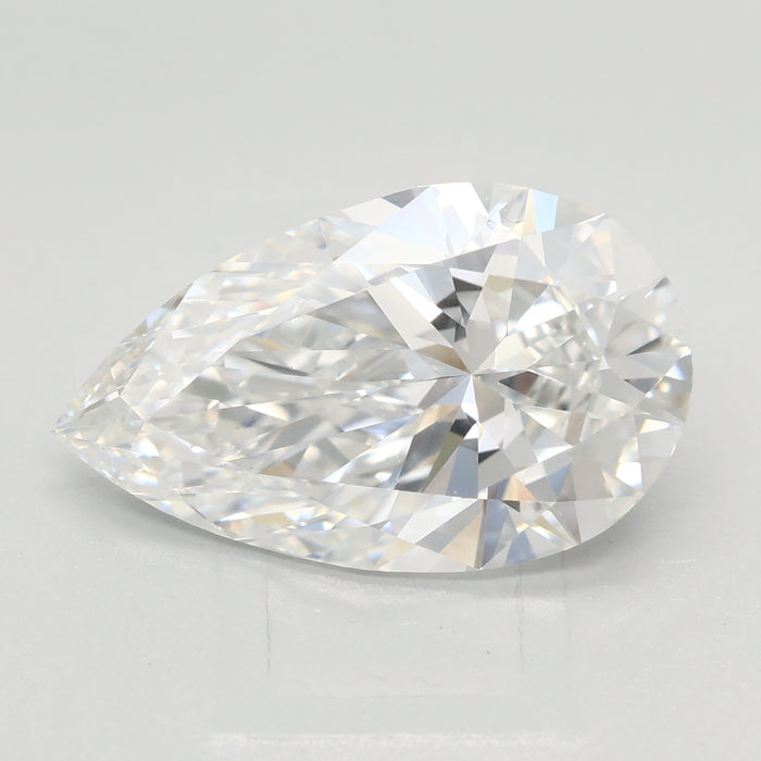 Loose 4.01 Carat E VVS2 IGI Certified Lab Grown Pear Diamonds