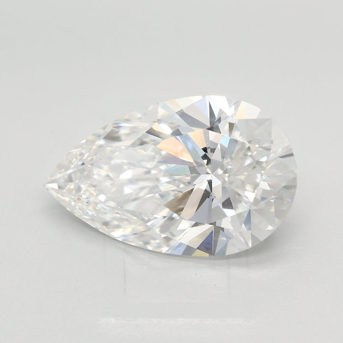 Loose 4.07 Carat E VVS2 IGI Certified Lab Grown Pear Diamonds