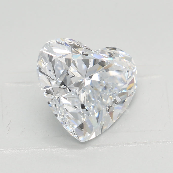 Loose 2.58 Carat E FL IGI Certified Lab Grown Heart Diamonds