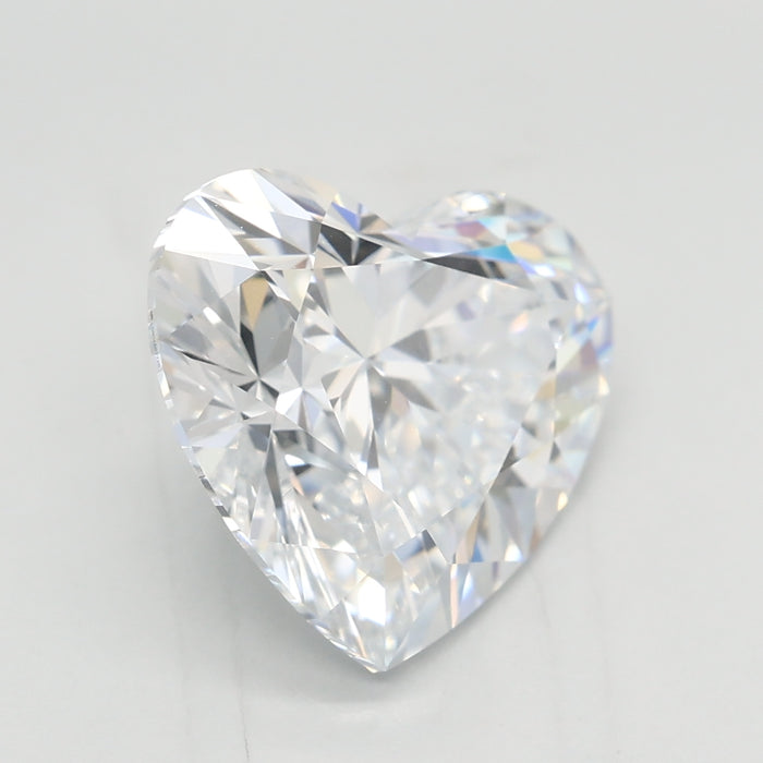 Loose 3.01 Carat D VVS2 IGI Certified Lab Grown Heart Diamonds