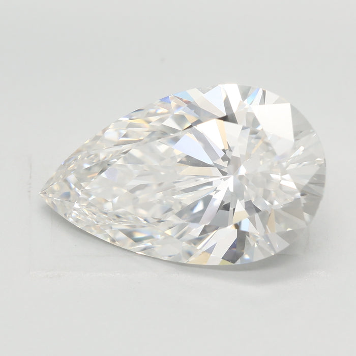 Loose 5.03 Carat F VVS2 IGI Certified Lab Grown Pear Diamonds