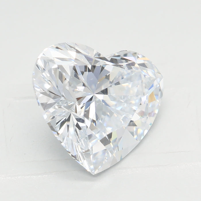 Loose 3.01 Carat F VVS2 IGI Certified Lab Grown Heart Diamonds