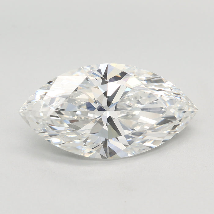 Loose 4.02 Carat F VVS2 IGI Certified Lab Grown Marquise Diamonds