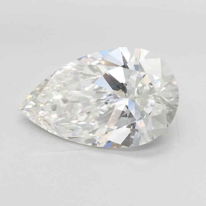 Loose 7.04 Carat F VVS2 IGI Certified Lab Grown Pear Diamonds