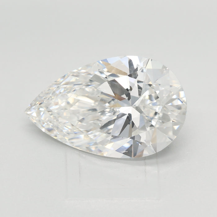 Loose 4.08 Carat E VVS2 IGI Certified Lab Grown Pear Diamonds