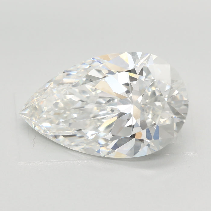 Loose 5.08 Carat F VVS2 IGI Certified Lab Grown Pear Diamonds