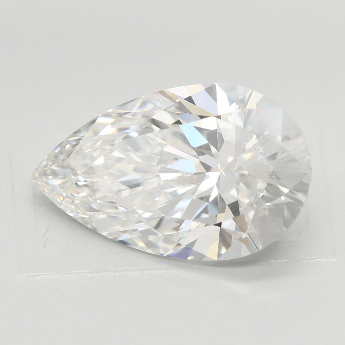 Loose 4.08 Carat E VVS2 IGI Certified Lab Grown Pear Diamonds