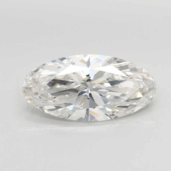 Loose 4.08 Carat F VVS2 IGI Certified Lab Grown Moval Diamonds