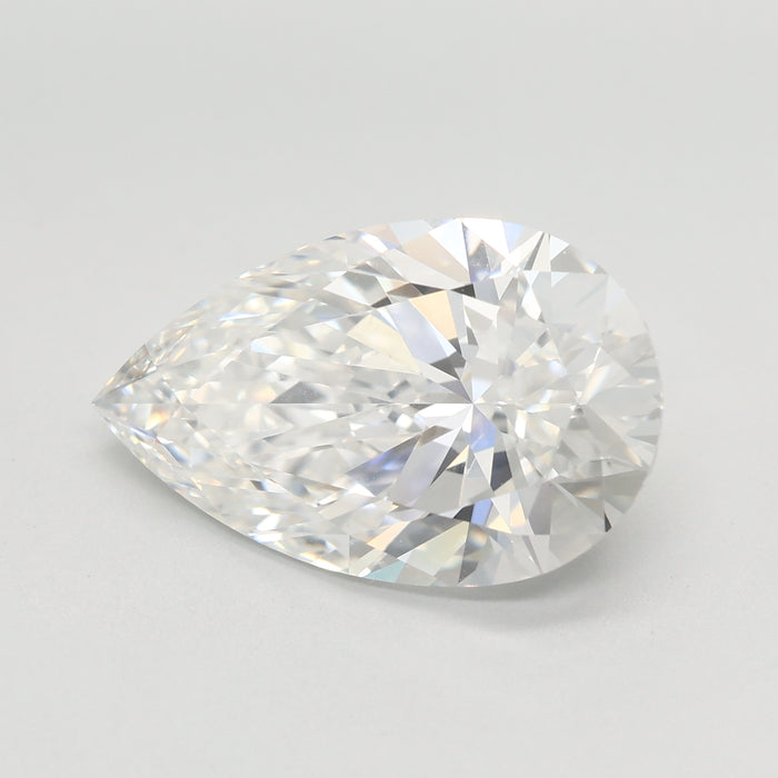 Loose 4.08 Carat F VVS2 IGI Certified Lab Grown Pear Diamonds
